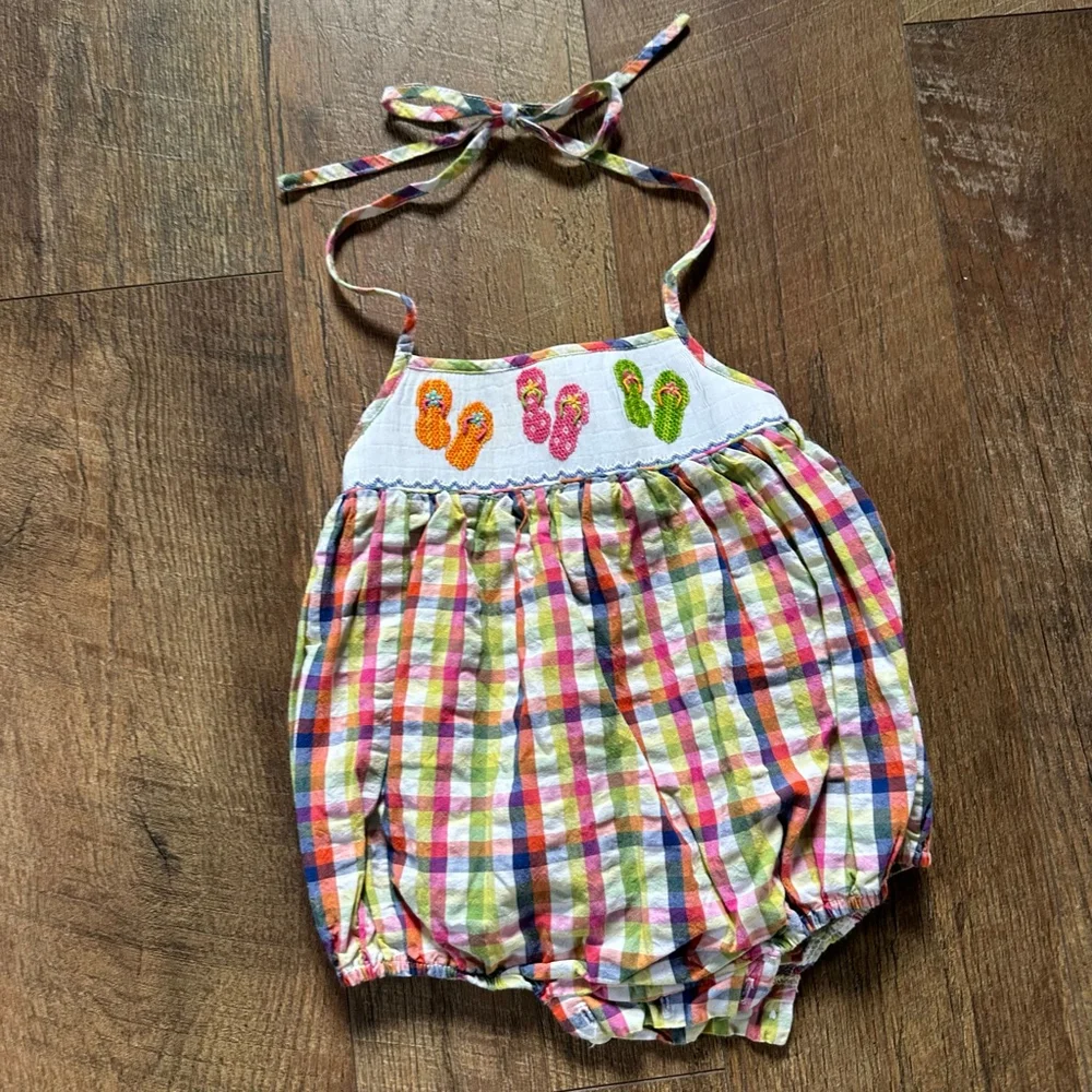 Baby Petite Palace Plaid Bodysuit 6 Months Multi-color